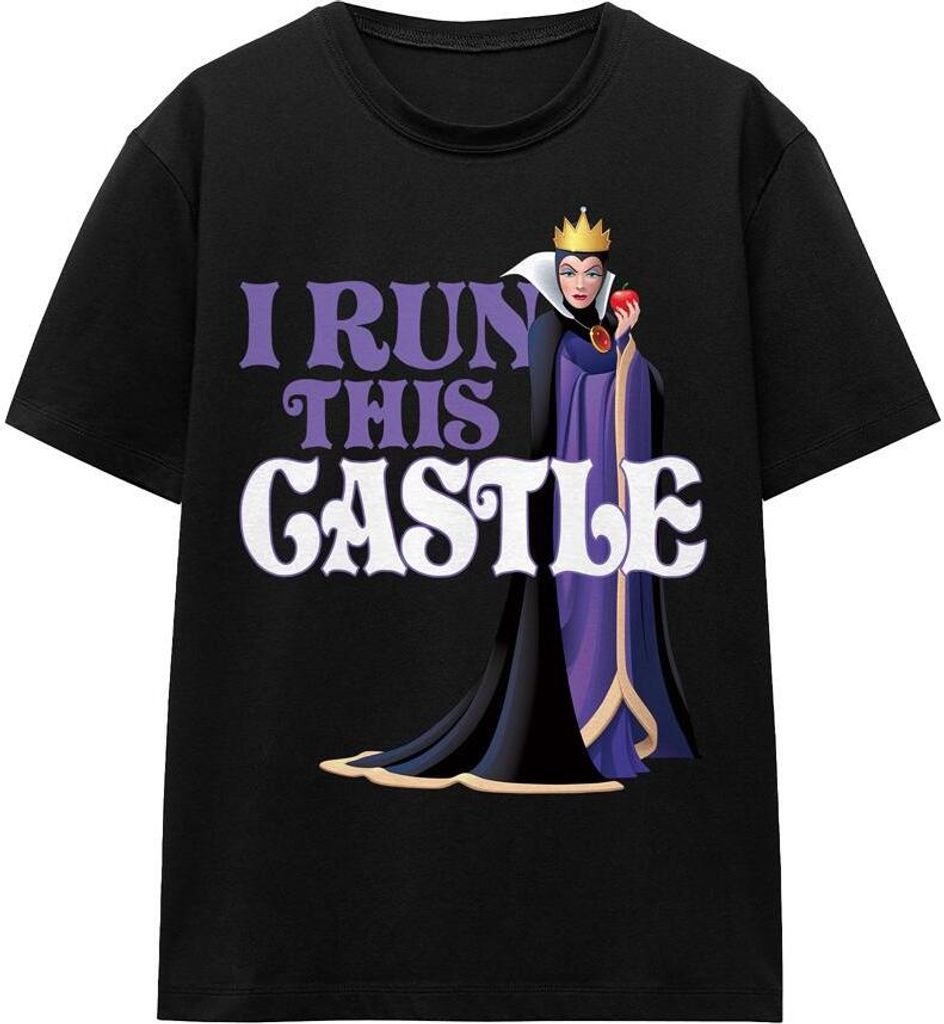 Disney Villains - "I Run This Castle" T-Shirt für Herren/Damen Uni - Muttertag TV17322 (S) (Schwarz)