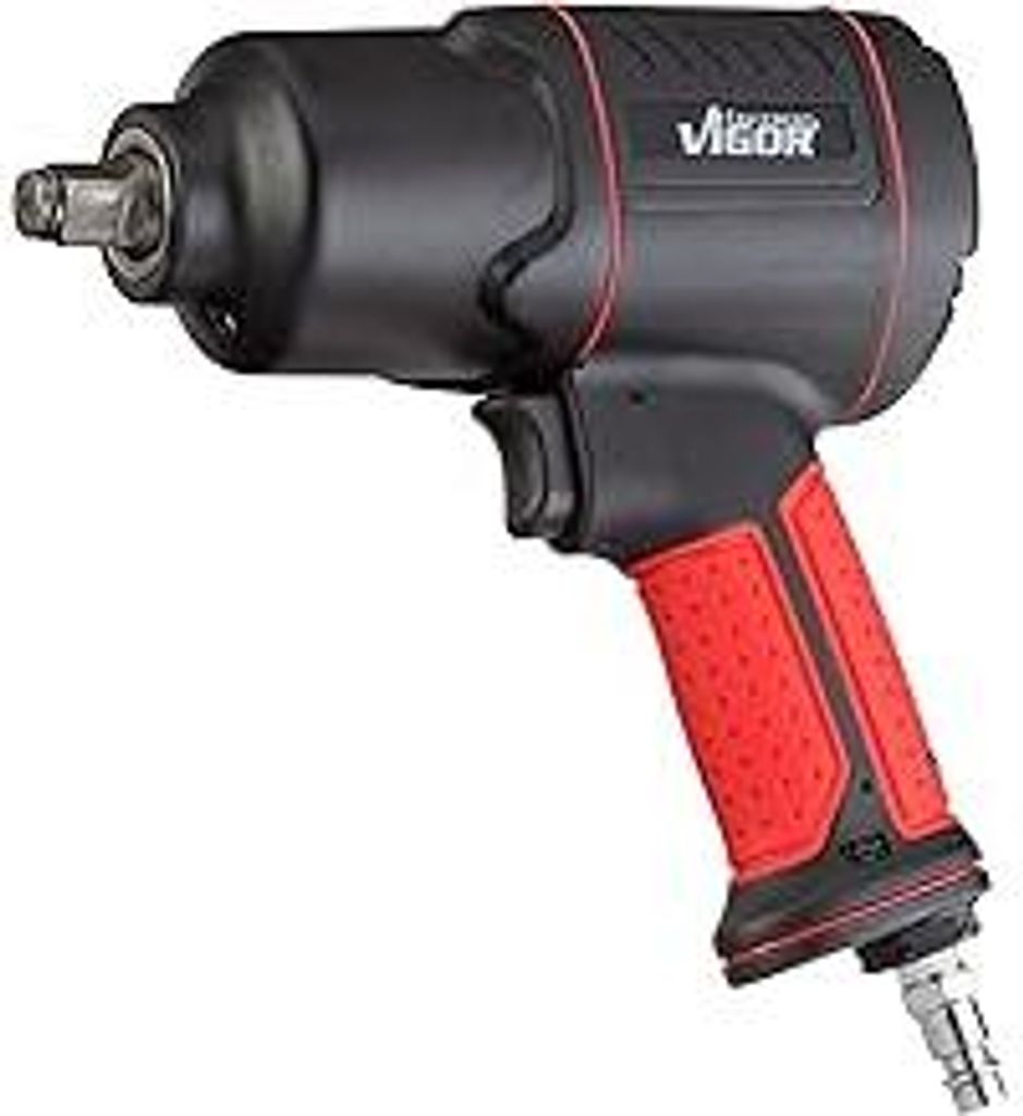 ViGOR V4800 Druckluft-Schlagschrauber - max. Lösemoment 1200 Nm, Vierkant 12,5 mm (1/2 Zoll) - vibrationsarmer Druckluftschrauber zum Anziehen und...