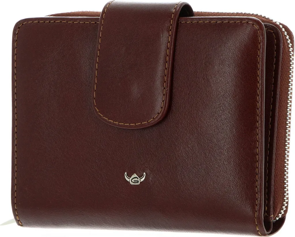 Porte-monnaie Zippé en Cuir Véritable Brun Tabac - Gamme Colorado RFID