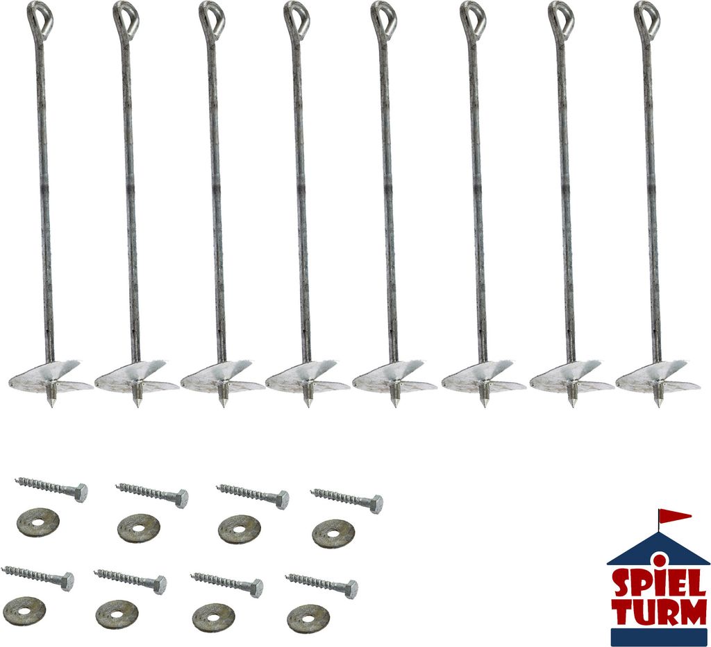 Bodenanker 8er Set