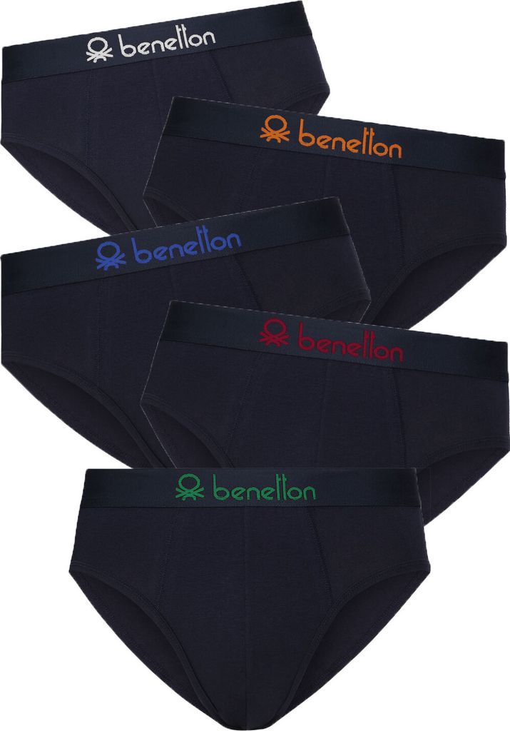 Benetton 5er Pack Slips, optimale Passform ohne Einschneiden
