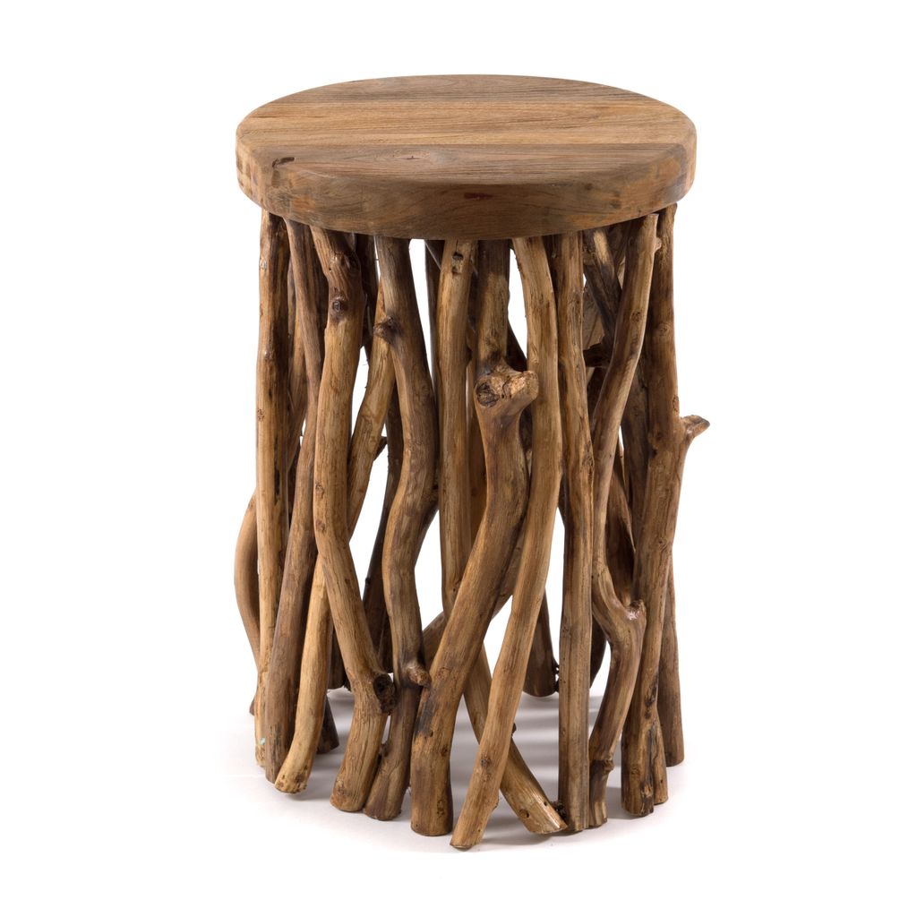 BEISTELLTISCH "WOODS" | Mahagoni | Äste Couchtisch, Produktbild 