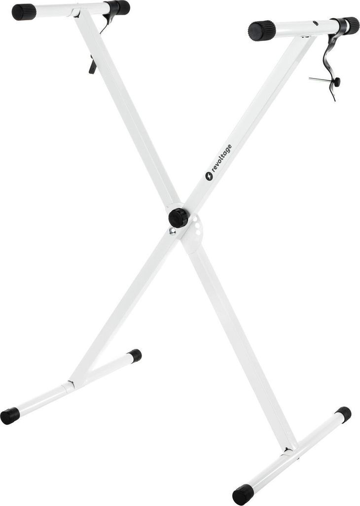 Revoltage KS2025 Zusammenlegbarer Keyboardständer White