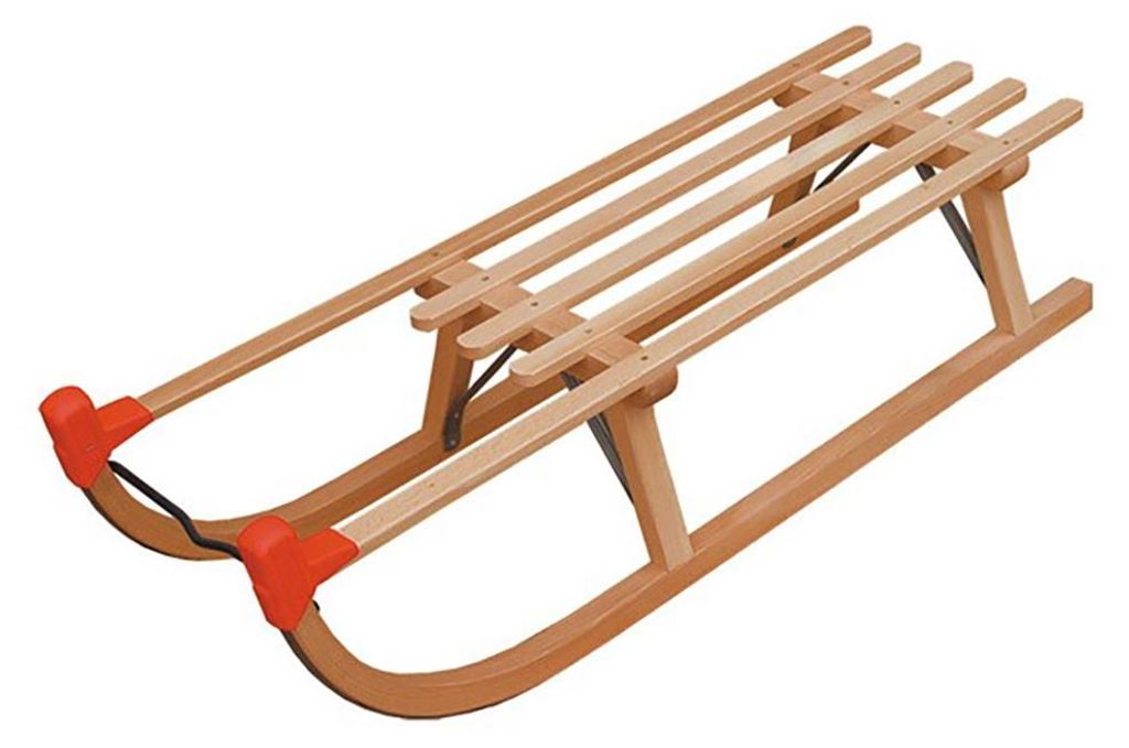 Slittino in legno di faggio BAYO 100 cm Immagine del prodotto 