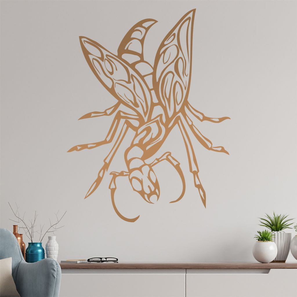 Riesen Käfer Wandtattoo in 6 Größen - Wandaufkleber Wall Sticker - Dekoration, Küche, Wohnzimmer, Schlafzimmer, Badezimmer
