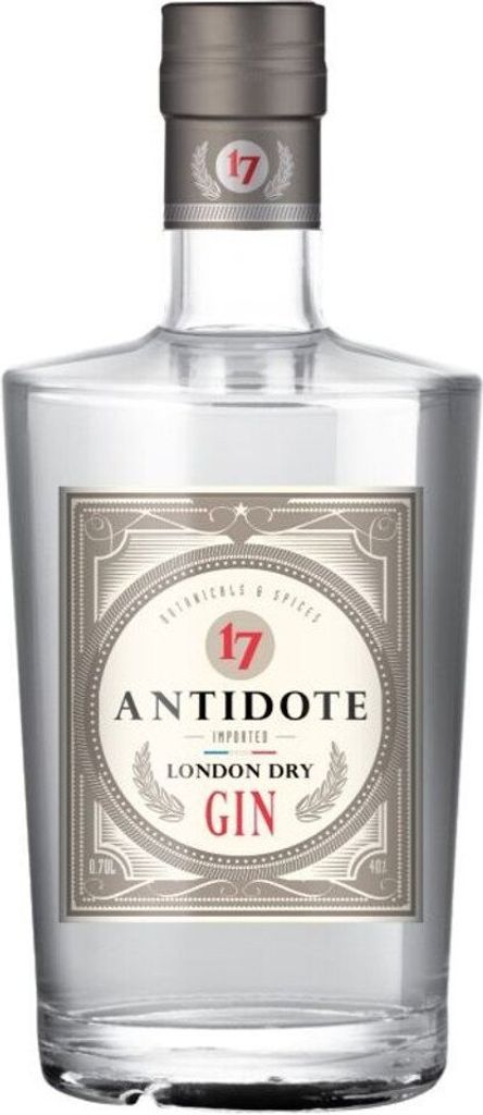 Antidote London Dry Gin Imported | 40 % vol | 0,7 l
