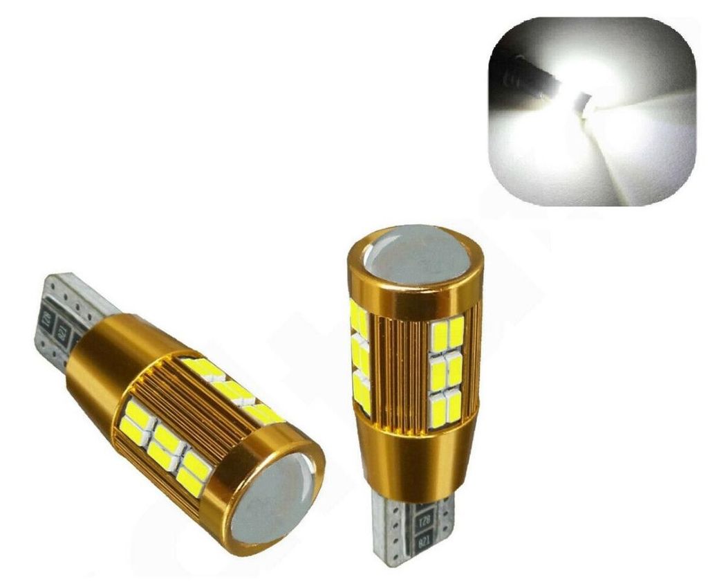 LED-Diodenlampen für Standlicht, T10/W5W/194/168, 30 SMD, 12V, weißes Licht, CANbus – fehlerfrei, ohne Fehlermeldung