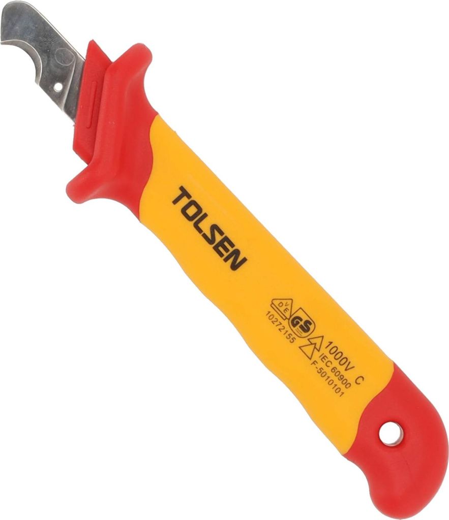 VDE Line Spritzisoliertes Kabelmesser mit halbrunder Klinge 28x155 mm - Maxami