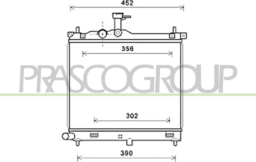 Radiateur PRASCO HN002R001 pour i10 PA - OE 253100X000 Haute Performance