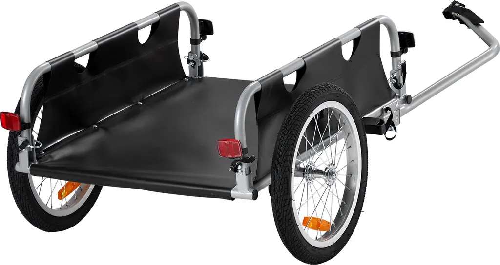 Remorque de transport pour vélo pliable - Chariot à bagages roues 16''