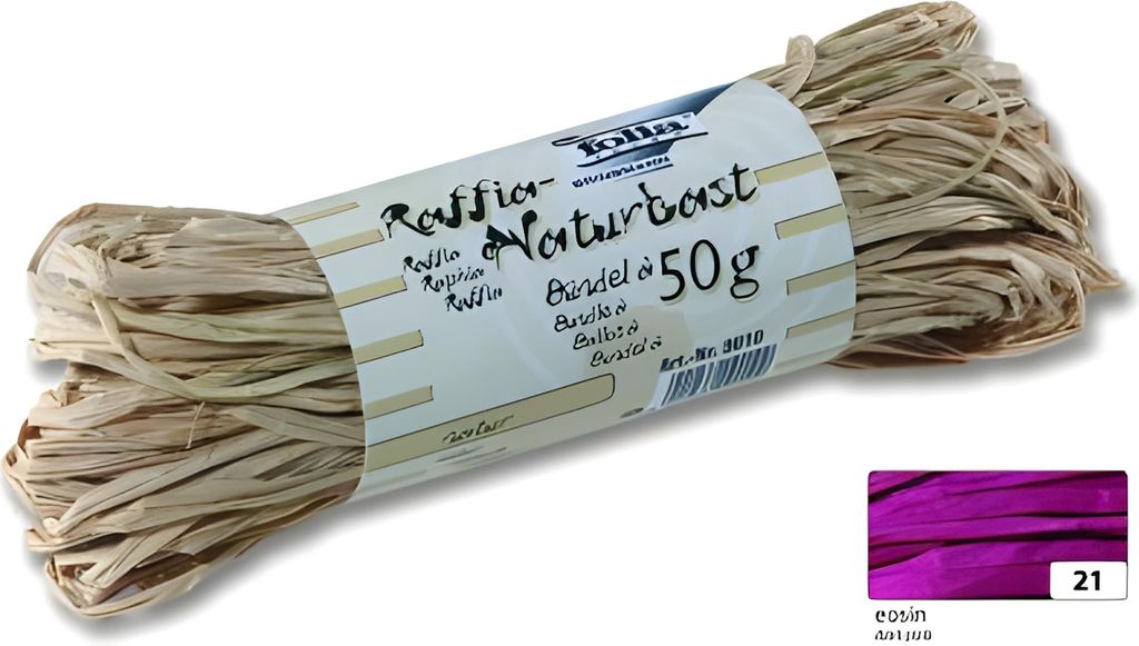 folia Raffia-Naturbast 50 g eosin