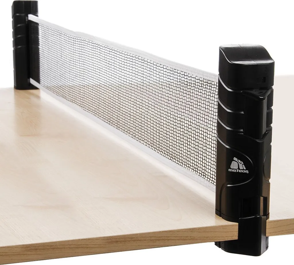Filet de ping-pong extensible noir 220 cm rétractable pour toute table - 4