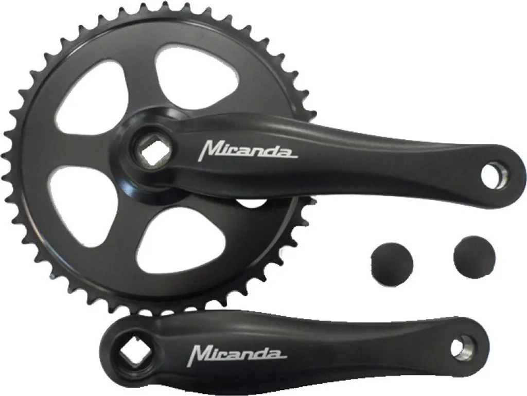 Pédalier de Remplacement Miranda Beta 1+ 44T 3/32 Noir pour Vélo Ville