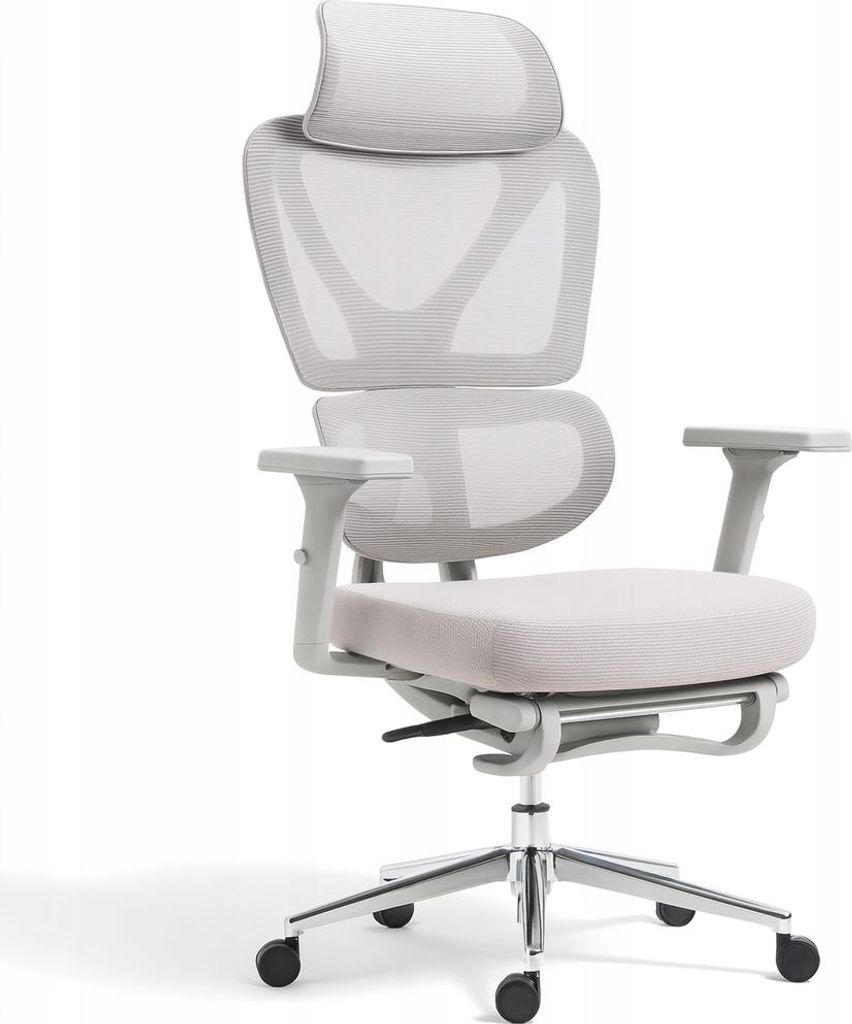 Fotel biurowy ergonomiczny krzesło zagłówek regulacja Zdjęcie produktu 
