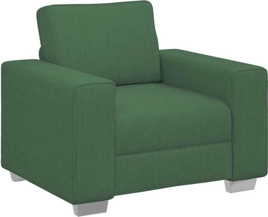vidaXL Sessel Dunkelgrün 100x77x82 cm Cordstoff
