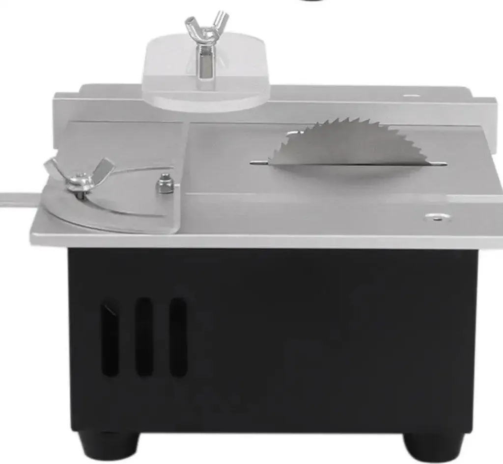Petite scie électrique de table design compact noir haute précision