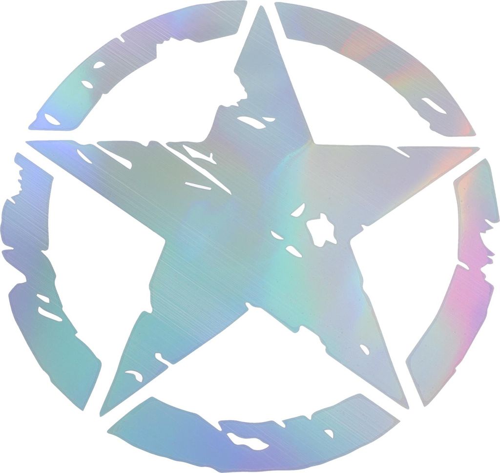 Reflektierender Stoßstangenaufkleber Bunter Laserquadrat-Pentagramm-Reflektierender Autoaufkleber Dekoration Fahrzeugkarosserie oder Tür oder Fen...