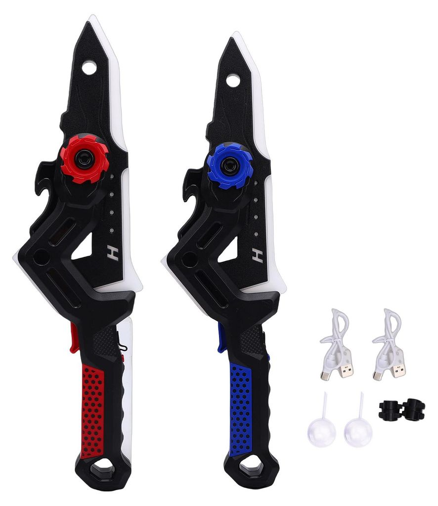 Axe Sound Light Sword Dual Forms Toy mit LED Colorful Mist Spray System als Geschenk