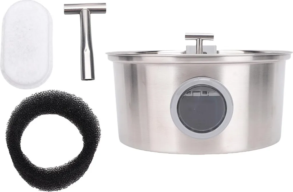 Fontaine eau chat inox 3,2L : fini l'eau stagnante avec ce distributeur pro