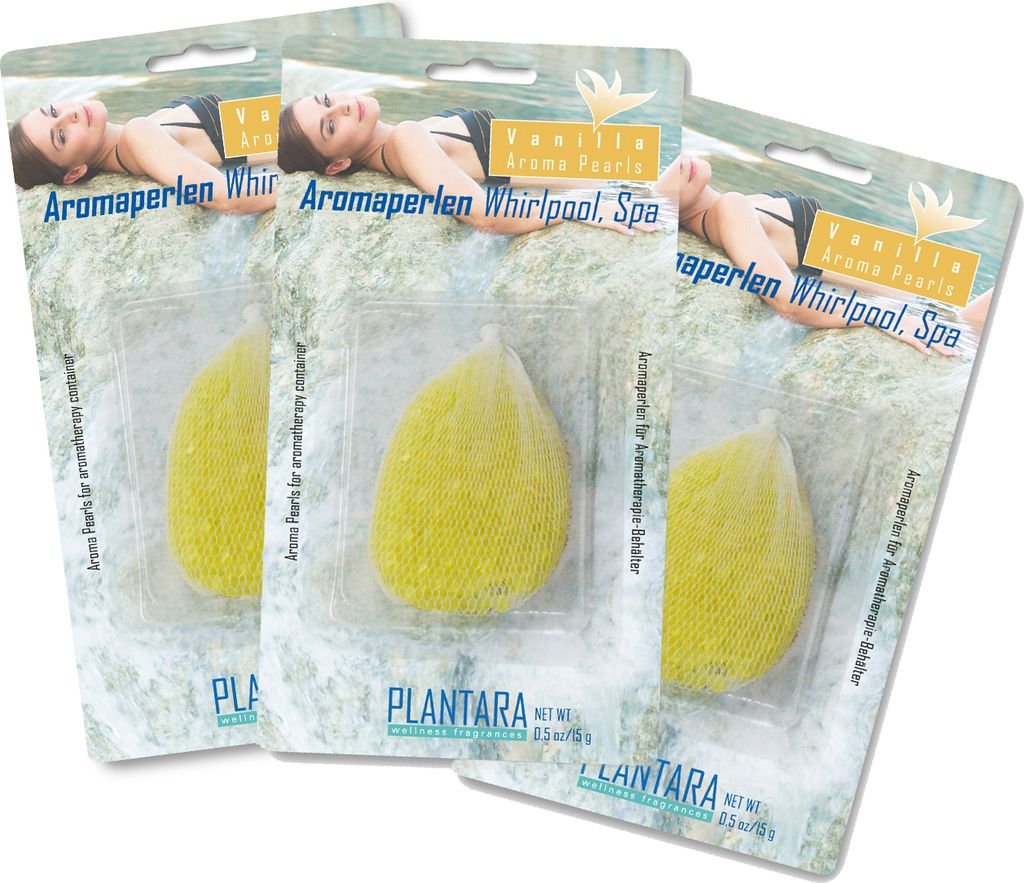 3er-Set Whirlpool Aromatherapie Duftperlen Vanilla, Vanille
