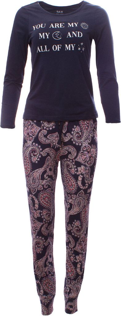 Damen Pyjama Schlafanzug 2-teilig mit Hose & Oberteil You Produktbild 