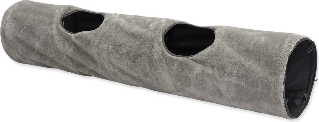 Tunel MAGIC CAT plyšový šedý 120 cm Obrázek produktu 