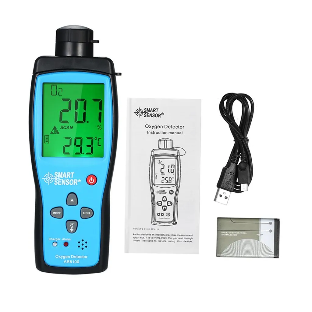 Détecteur d'oxygène SMART SENSOR AT8100 pour mesure auto portable - 4