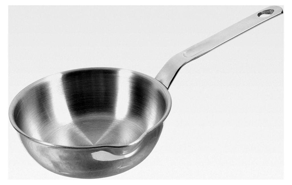Kleine Antihaft-Bratpfanne aus 316 Edelstahl, 12 cm, mit flachem Boden, kleinem Ölausgießer und Griff, multifunktionale Frühstücks- und Kochpfa...