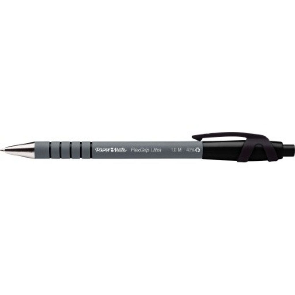 Paper:Mate Stylo à bille rétractable FlexGrip Ultra, noir Image du produit 