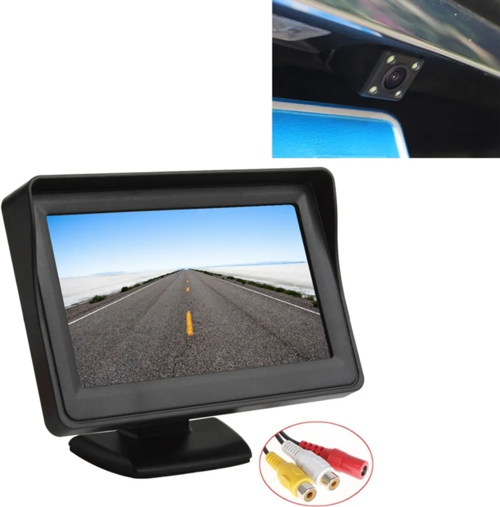 Sistema di Assistenza al Parcheggio PZ601-C 4.3" TFT LCD + Camera Vetro
