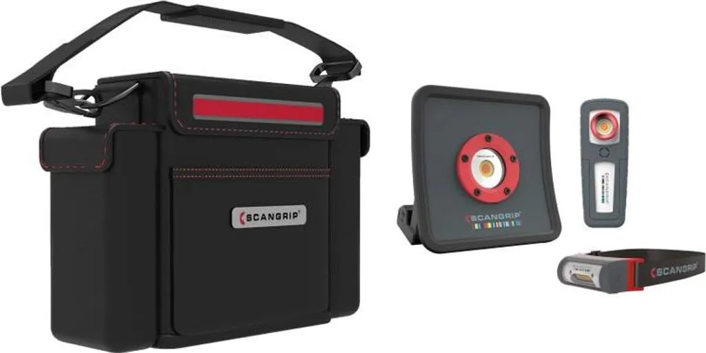 Kit d'entretien Scangrip Essentiel avec sacoche de transport durable