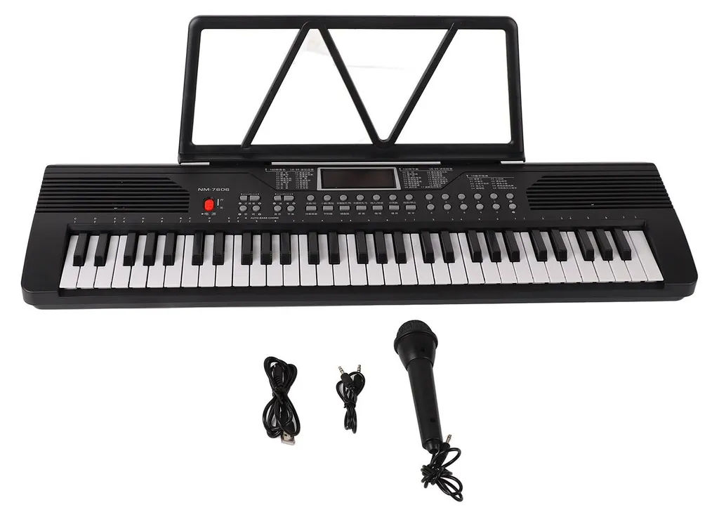 Piano numérique 61 touches avec système de réduction sonore intégré