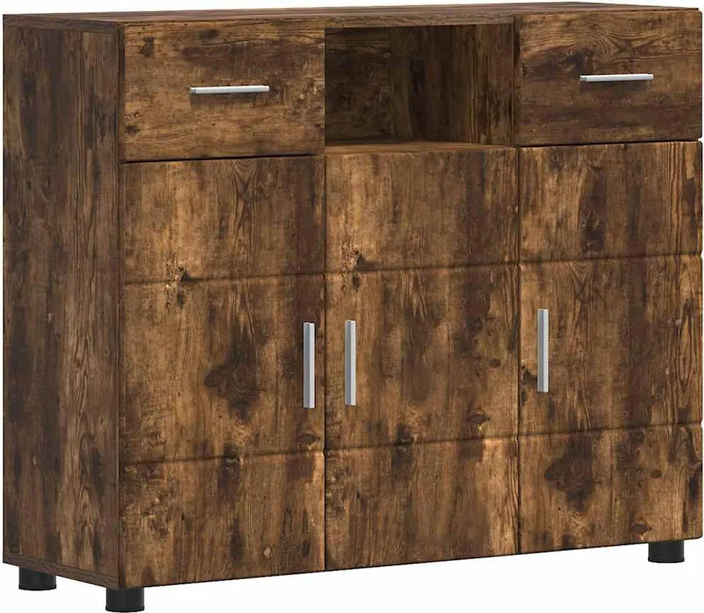 Mobiletto SYFAX Legno Rovere Fumé - Armadio con Cassetto per Bambini