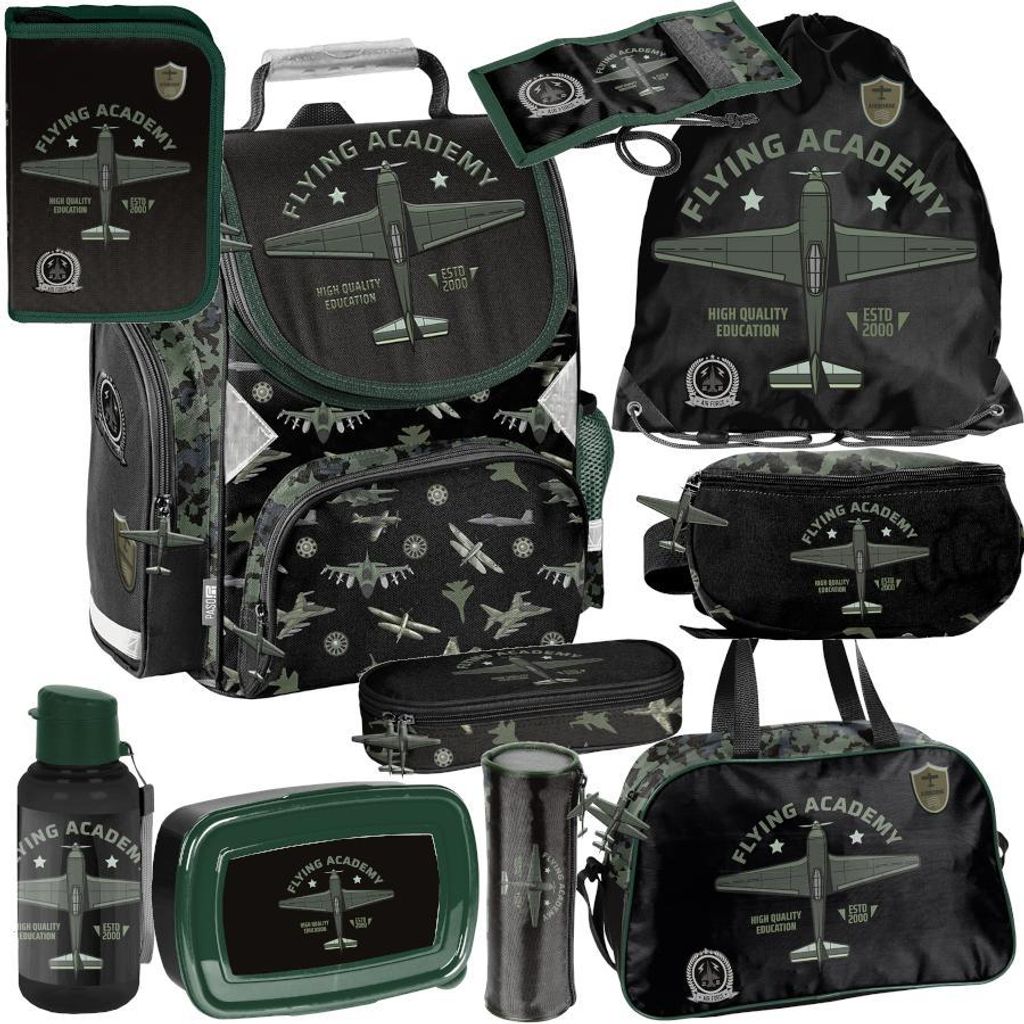 Kit scolaire Mega XXL – Avion | Kit de cartable 10 pièces Image du produit 