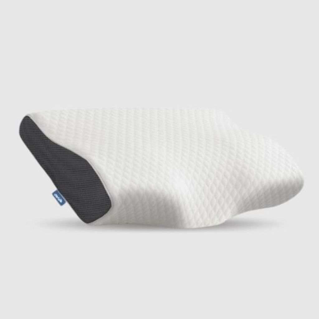 Anatomisches Memory-Schaum Nackenkissen 60 x 34 cm gegen Schnarchen und Rückenschmerzen mit Turmalin-Keramik-Beschichtung - DERISILK Plus