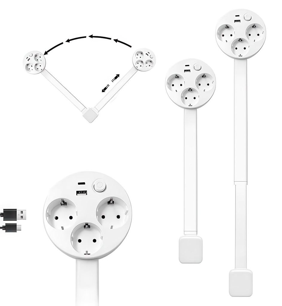 Steckdosenleiste mit USB-C & USB-A, 3-fach Produktbild 