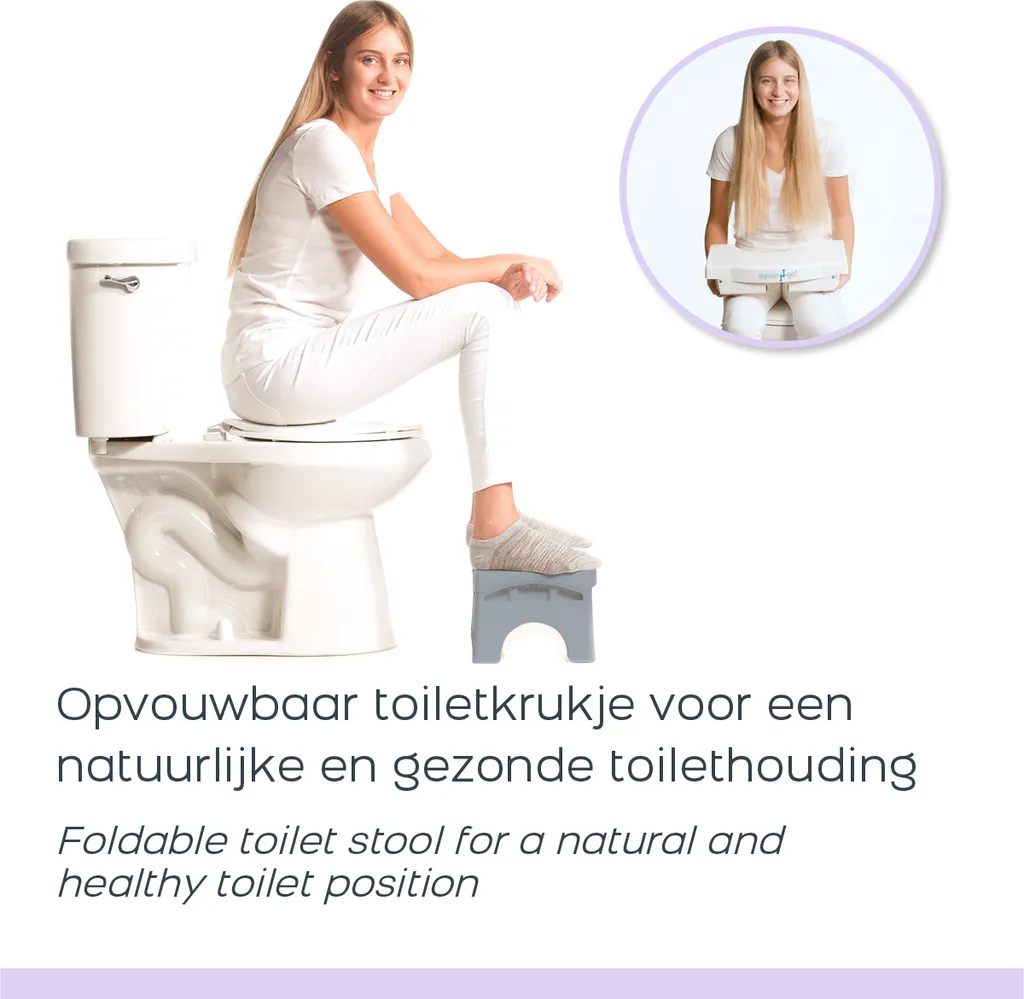 Squat-n-Go Tabouret de Toilette Vert - Adieu Constipation et Tensions - 2