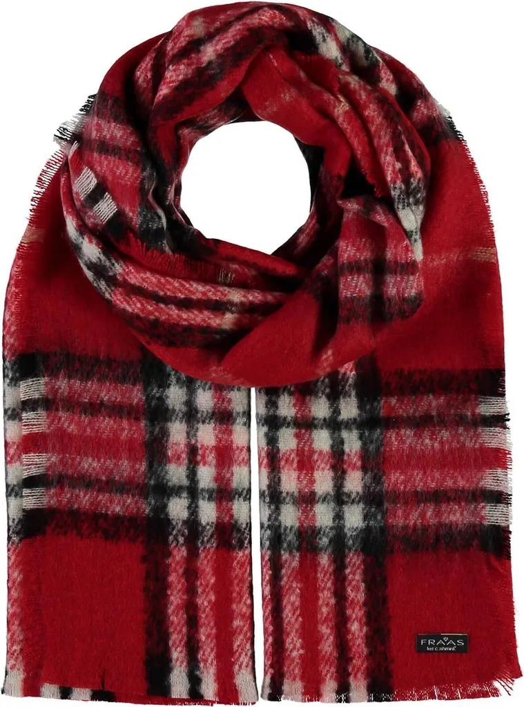 Idea Regalo: Stola FRAAS Cashmink® Rossa - Lusso Quotidiano