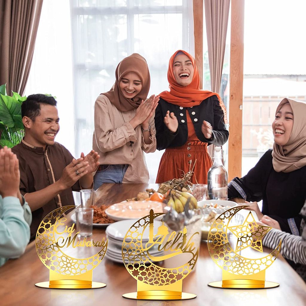 Eid Mubarak Glitzer-Banner – Fertig Zum Aufhängen, Für Zuhause & Feste