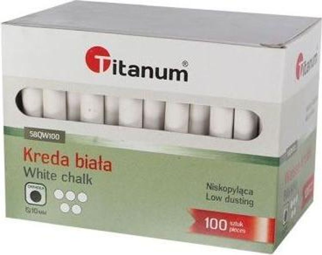Schulkreide weiß 100 Stück Titanum