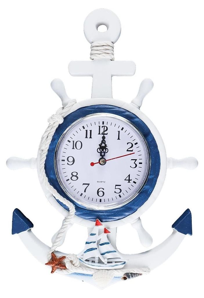 Horloge d'ancrage de style méditerranéen, idéale pour la Image du produit 