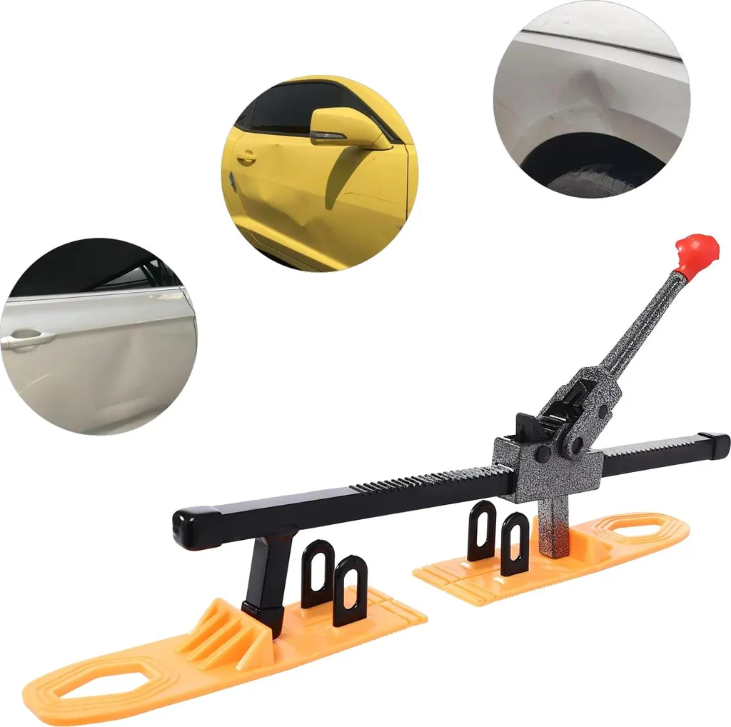 Outil traction manuel noir jaune - Kit débosselage carrosserie sans peinture