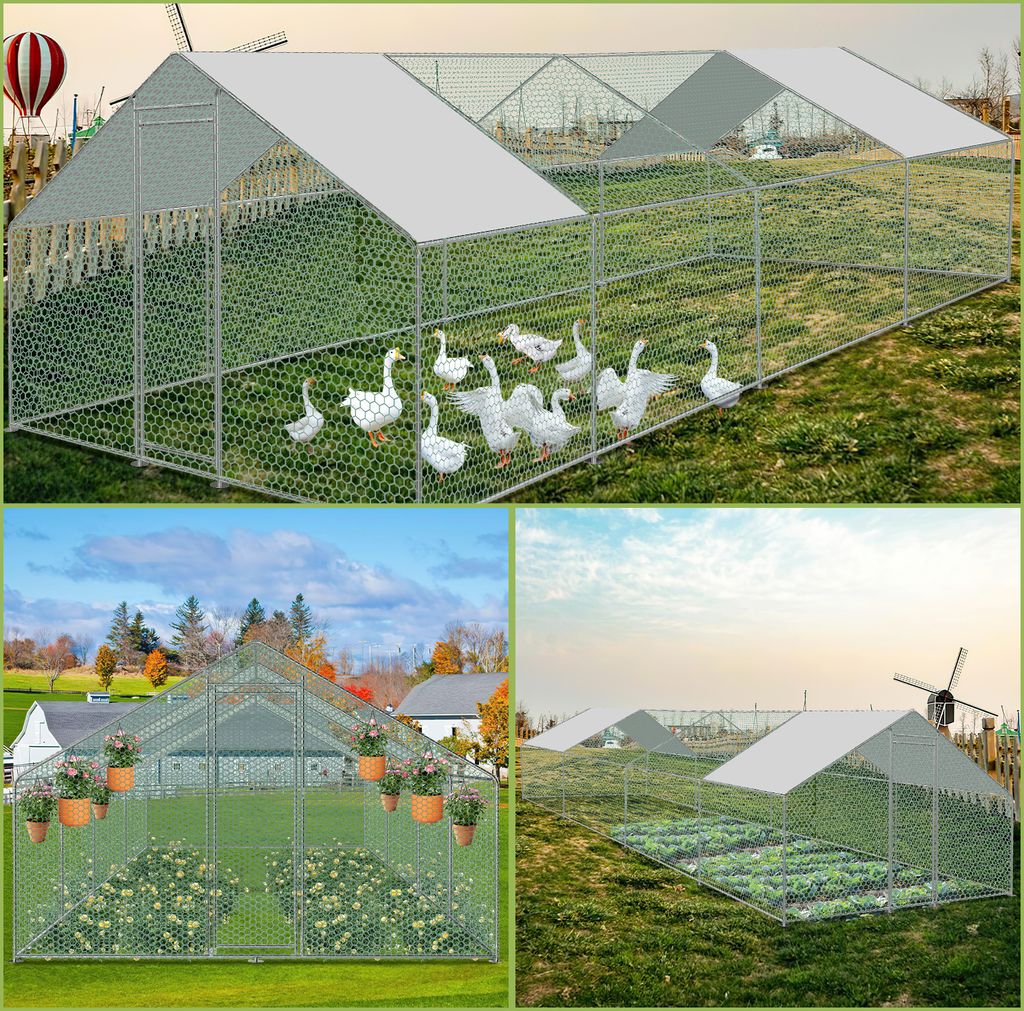 TolleTour Hühnerstall 3x8x2m Hühnerhaus Kleintierstall Produktbild 7