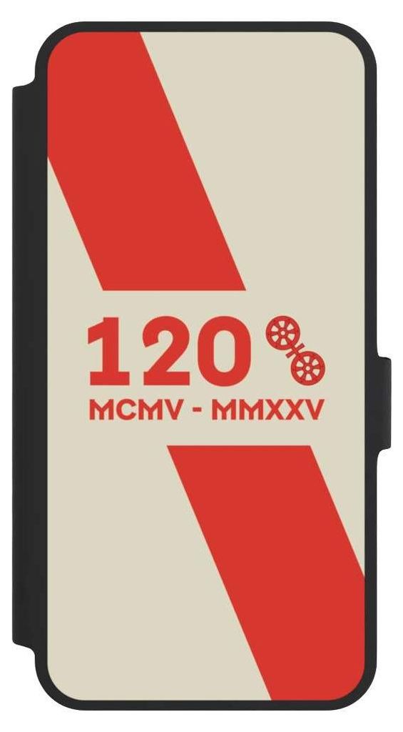 NIVOCASE Klapphülle für Samsung Galaxy A36 5G Handyhülle aus Kunst Leder NIVOflip schwarz 1. FSV Mainz 05 E.V. 120 Jahre Bundesliga