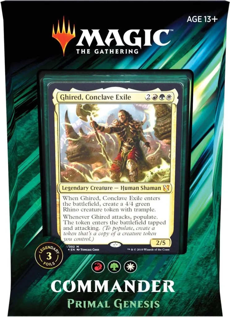 Magic The Gathering Commander 2019 Deck Primal Genesis Version Française