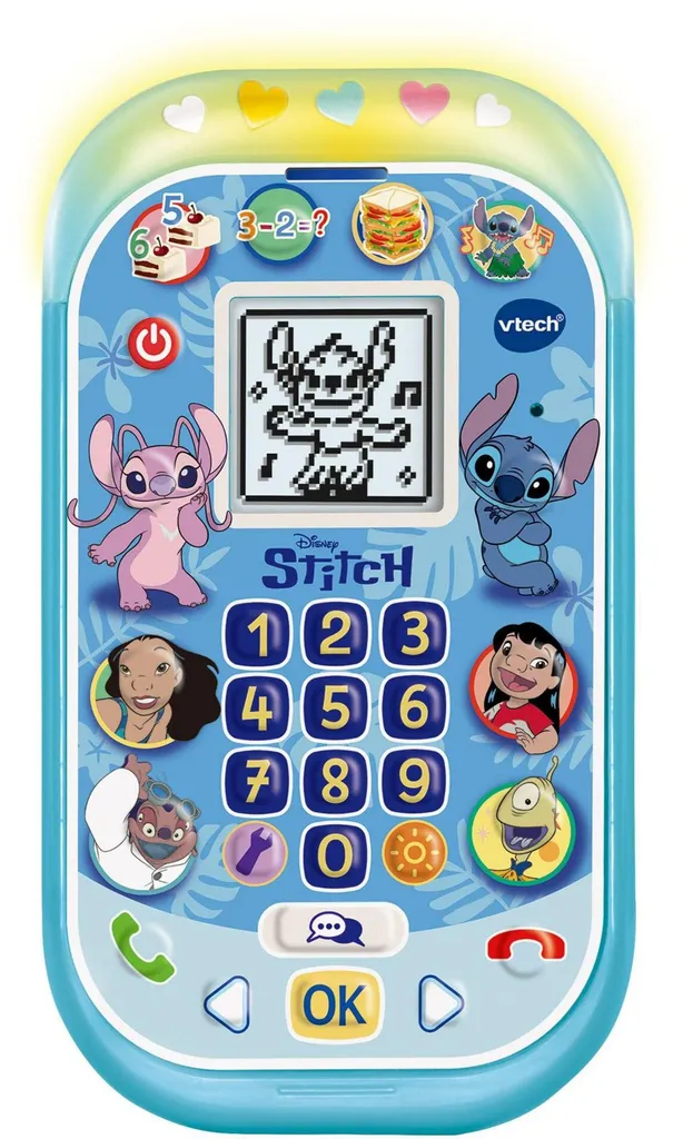 V-Tech Stitch - Téléphone Portable Éducatif Interactif Lilo & Stitch