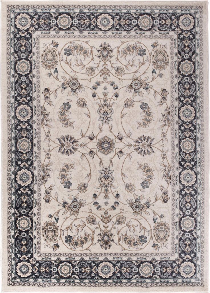 Tapiso Teppich COLORADO Klassisch Creme Schwarz  300 x 400 Produktbild 