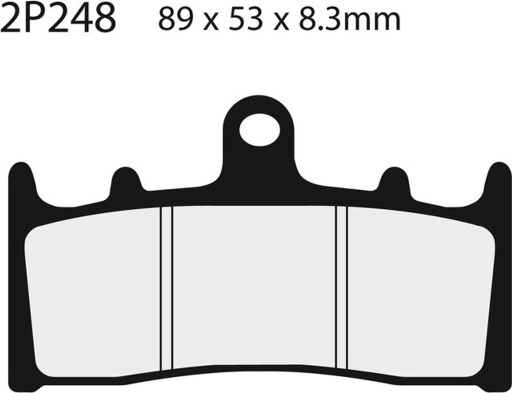NISSIN Street Halbmetallische Bremsbeläge - 2P-248NS