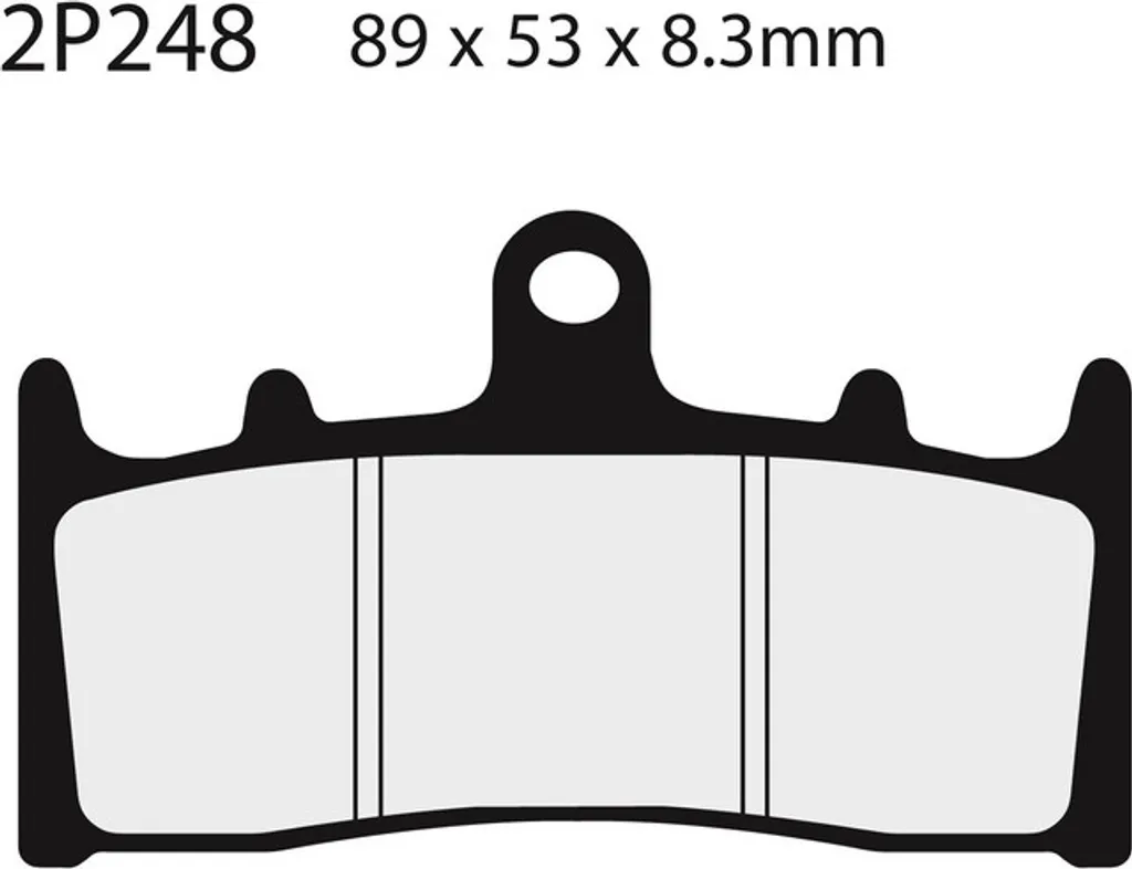 Plaquettes de frein NISSIN 2P-248NS pour usage routier quotidien