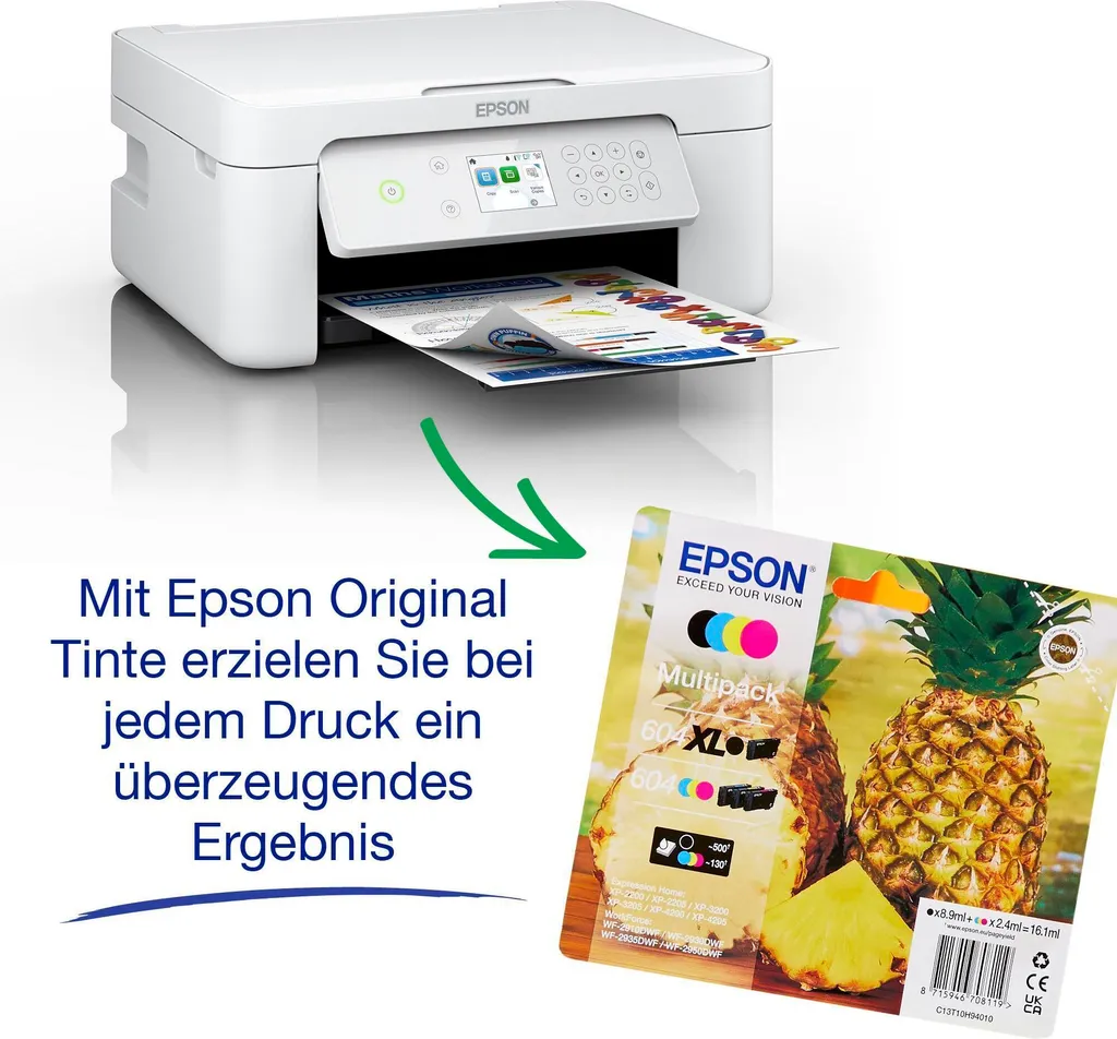 Epson Expression Home XP-4205 Imprimante Jet d'Encre 3-en-1 WiFi Blanche - 16
